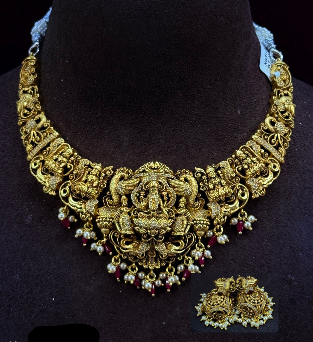 Necklace Nakshi Multi collection with Hangings set