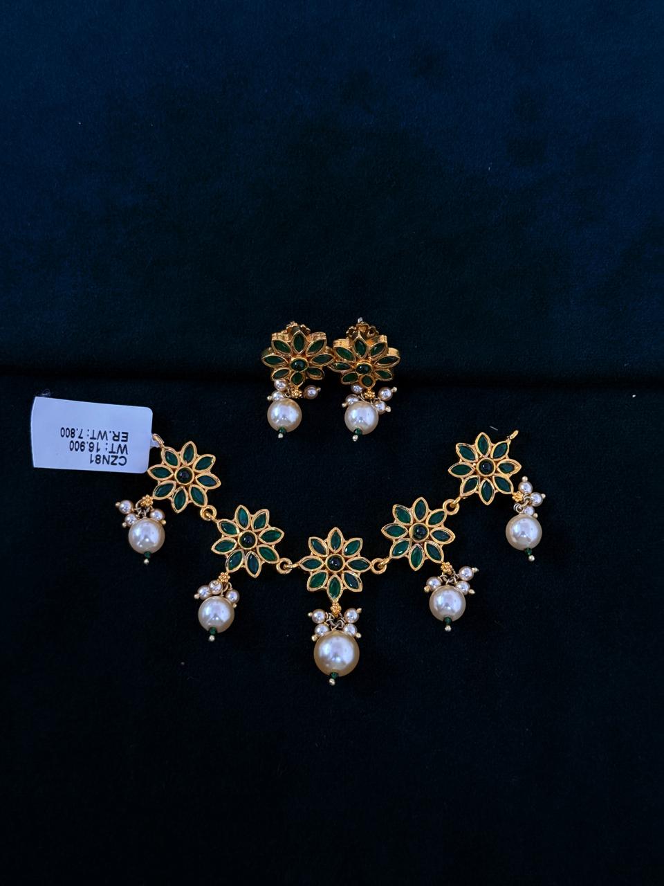 CZ Choker with earrings