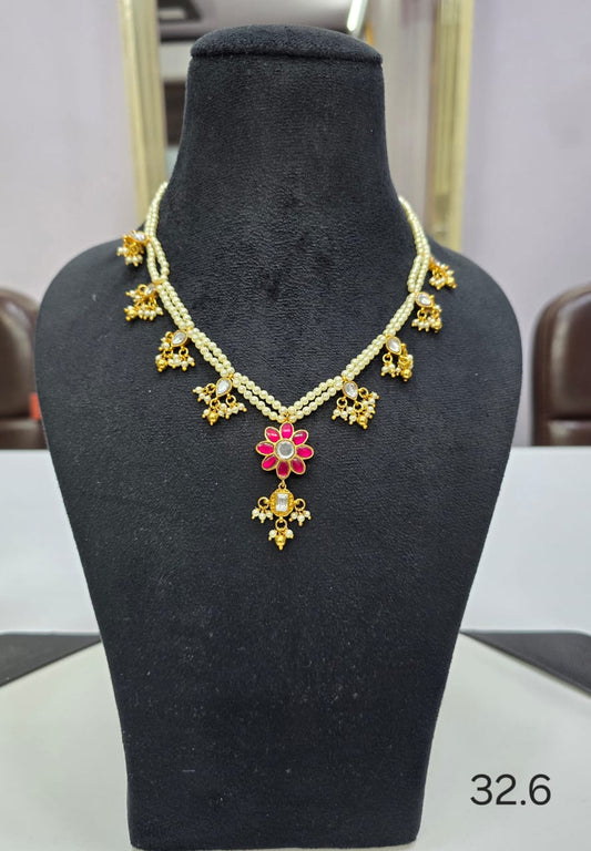pearls Kundan jewellery