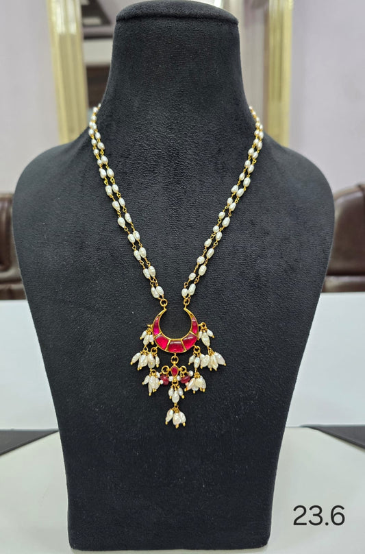 Pearls with Kundan Pendant