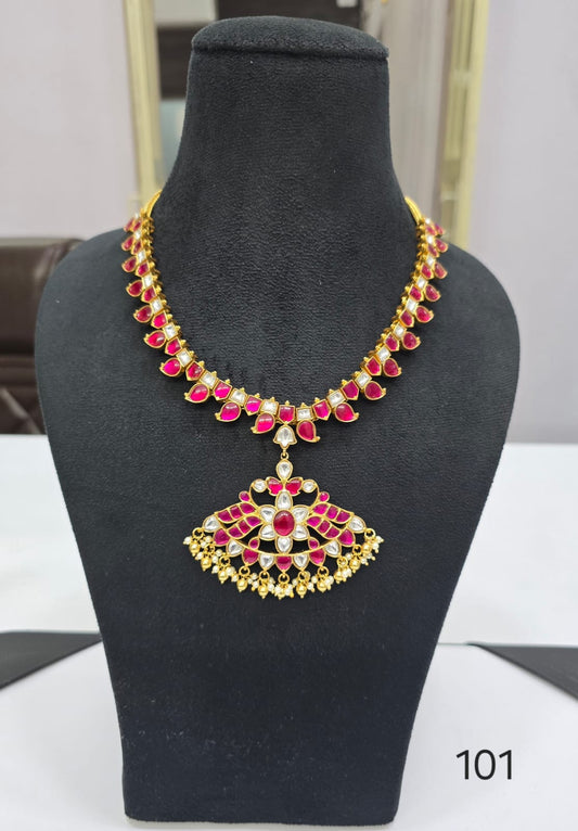 Mango necklace Kundan