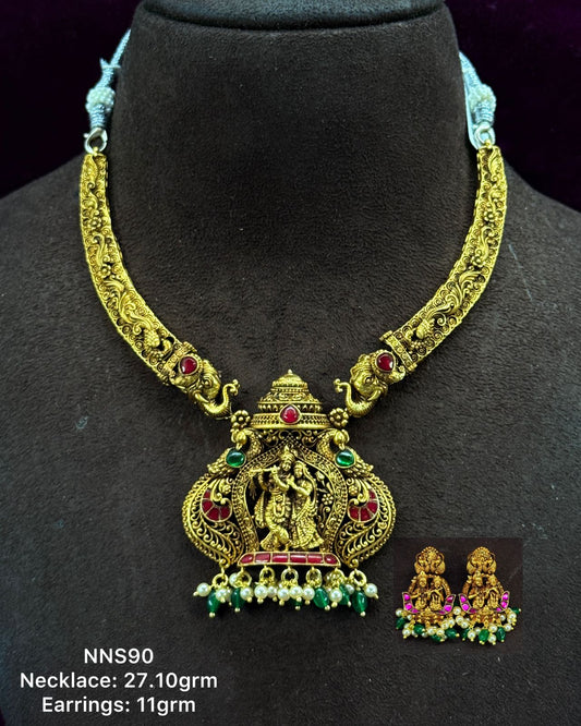 Radha Krisha Antique Nakshi set