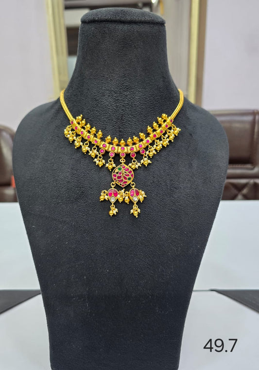Pearls jadau pendant