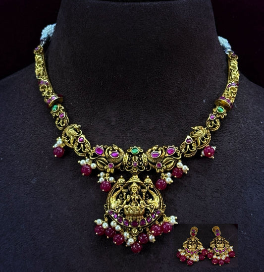 Beauriful Lakshmi necklace set