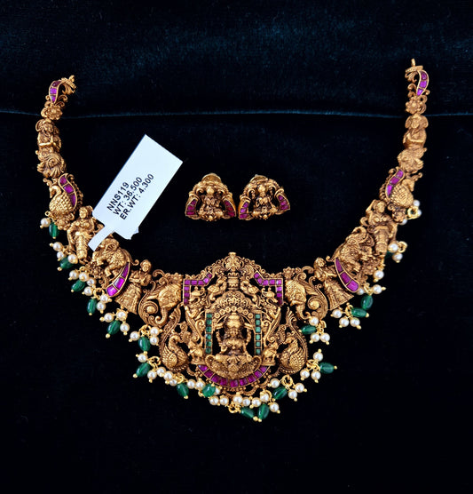Sasanka Kundan Nakshi Multi Necklace set