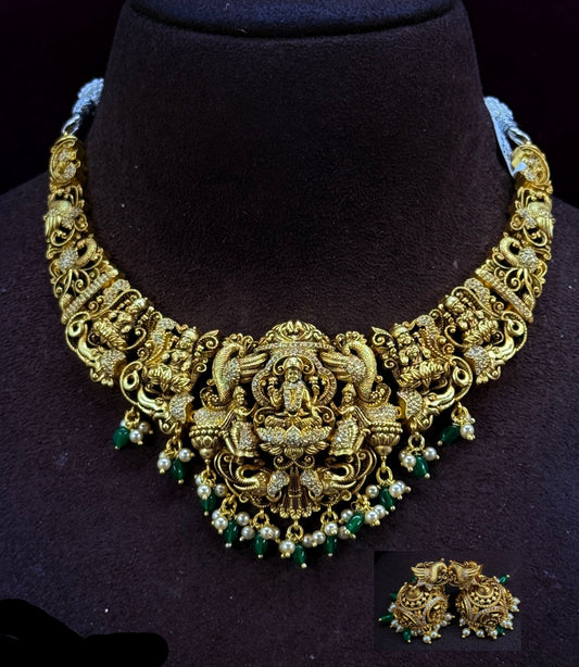Lakshmi Devi Nakshi Necklace collection with Hangings