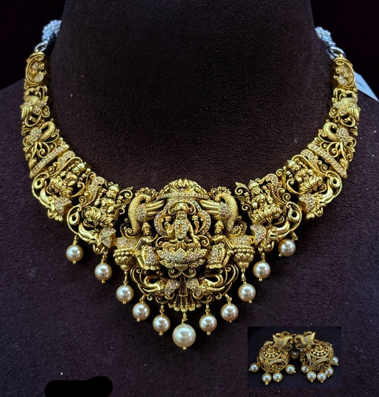 Necklace Nakshi Collection with Hangings set