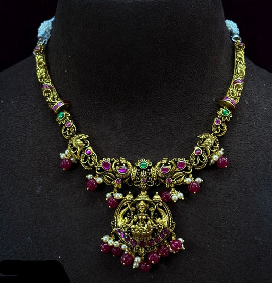 Multi Color Nakshi Necklace