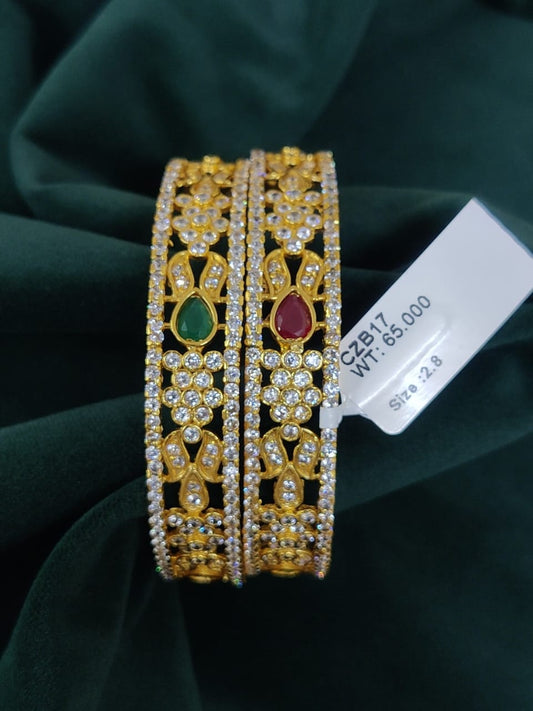 Multi Colored CZ Bangles Collections