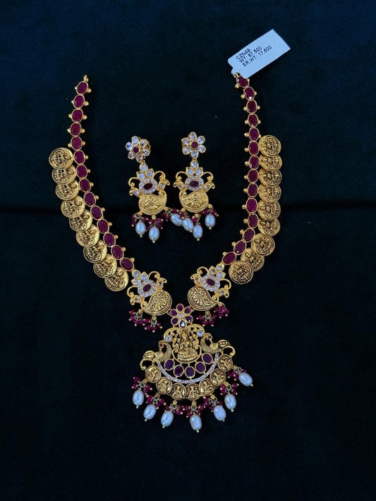 CZ Necklace with Earrings